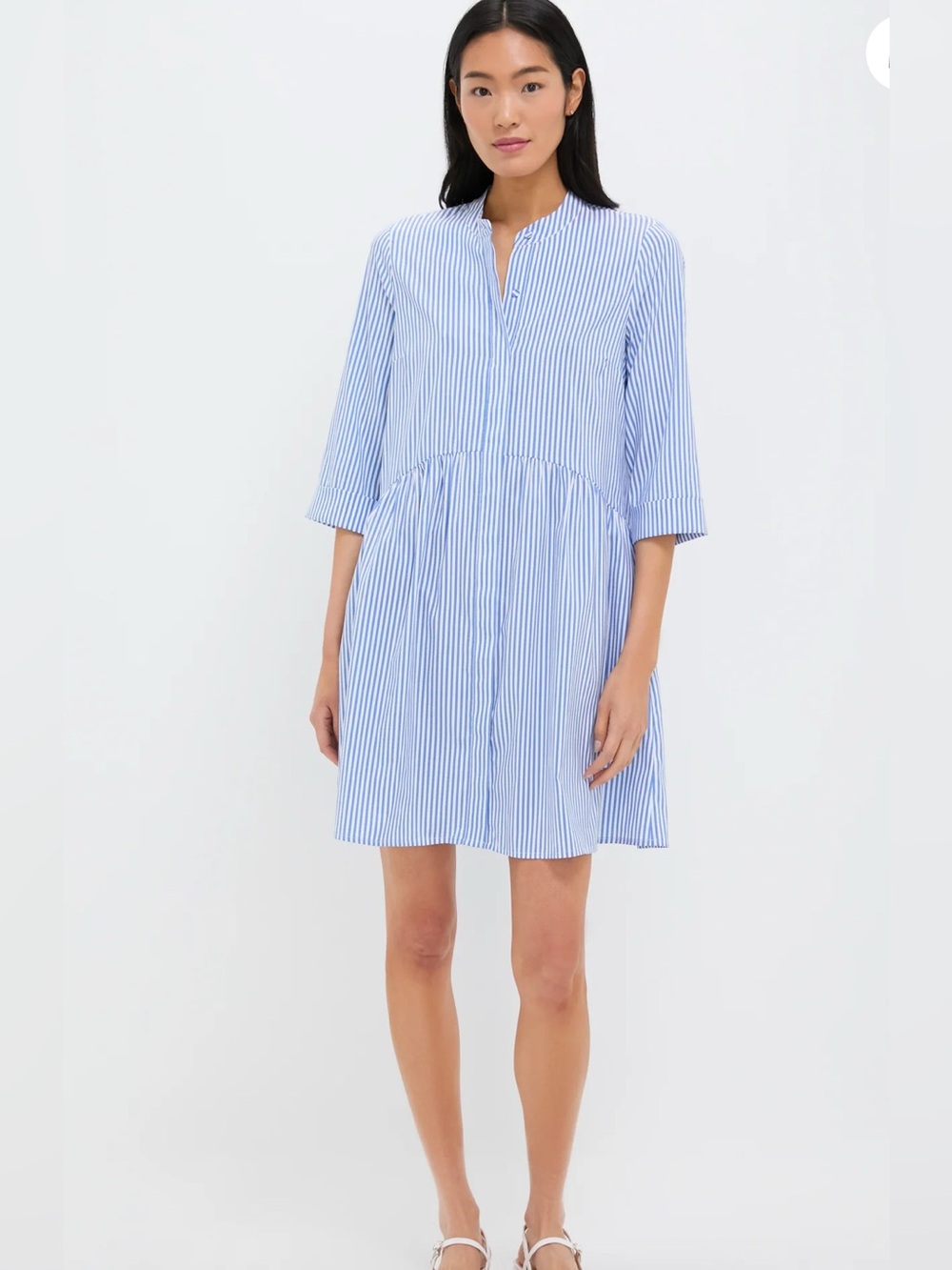 Tuckernuck Blue Stripe Royal Shirt Dress, M - Picture 2 of 9